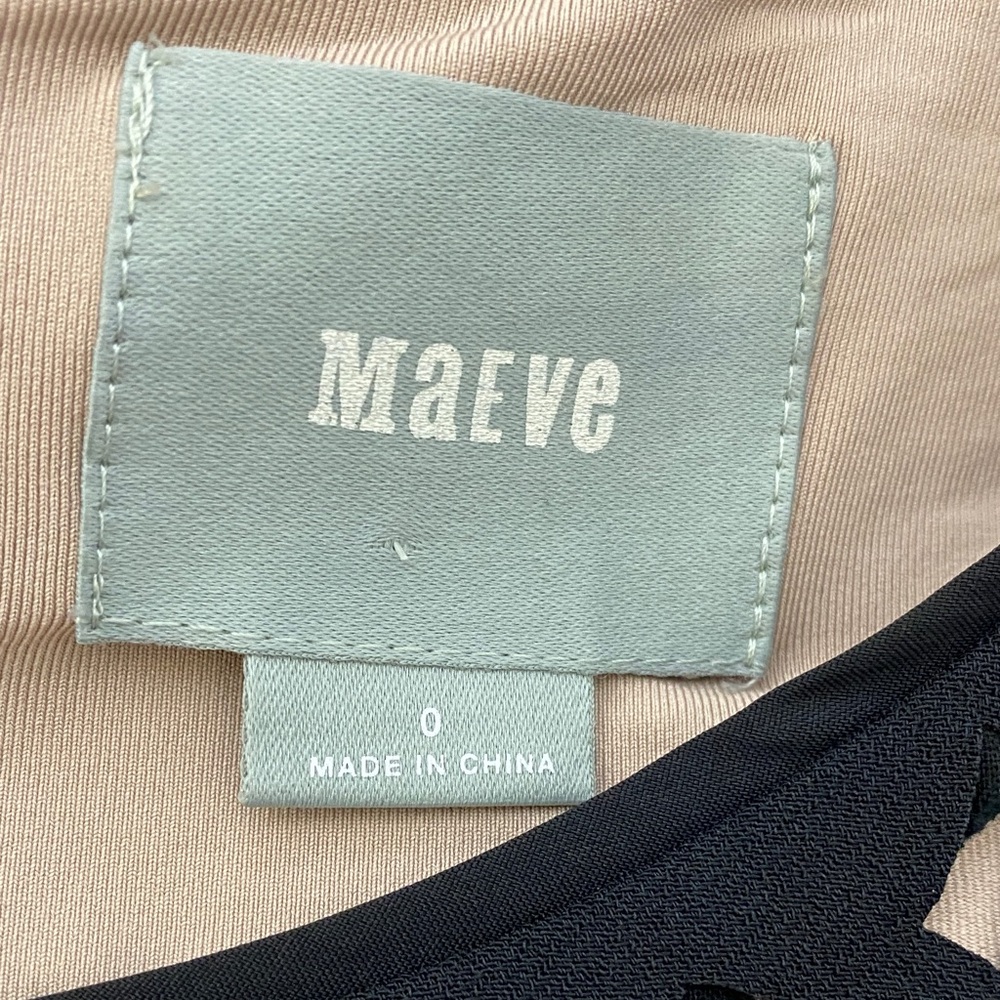 Maeve Black Laser-Cut Midi Dress with Nude Underlay - Picture 2 of 9